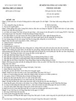 Tải Đề kiểm tra năng lực giáo viên THPT môn Lịch Sử năm 2019-2020 trường THPT Lý Thái Tổ, Bắc Ninh - Đề khảo sát năng lực giáo viên THPT Cấp trường