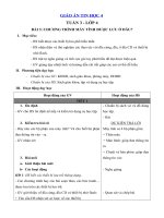 Tải Giáo án Tin học lớp 4 - Tuần 3 - Chương trình máy tính được lưu ở đâu?