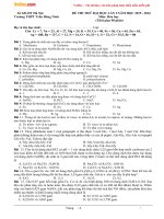 Tải Đề thi thử THPT Quốc gia năm 2016 môn Hóa học trường THPT Trần Đăng Ninh, Hà Nội - Đề thi thử Đại học môn Hóa có đáp án (Khối A, khối B)