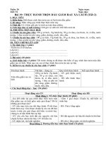 Tải Giáo án Công nghệ 6 bài 19: Thực hành: Trộn dầu giấm rau xà lách (Tiết 2) - Giáo án điện tử môn Công nghệ lớp 6