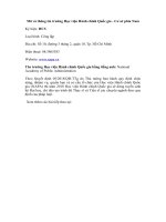 Tải Mã và thông tin trường Học viện Hành chính Quốc gia - Cơ sở phía Nam - Những điều cần biết về tuyển sinh Đại học