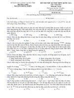 Tải Đề thi thử Quốc gia lần 1 năm 2015 môn Vật lý trường THPT Nguyễn Trung Thiên, Hà Tĩnh - Luyện thi đại học môn Vật lý