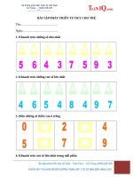 CHUAN BI VAO LOP 1 MON TOAN 