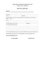 Tải Đơn xin nghỉ việc - Mẫu đơn xin thôi việc mới nhất