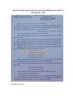 Tải Đề kiểm tra khảo sát lớp 9 môn Ngữ văn Phòng GD&ĐT huyện Thanh Trì năm học 2019 - 2020 - Đề kiểm tra HK 2 lớp 9 môn Văn