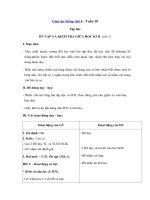 Tải Giáo án Tiếng Việt 4 tuần 28: Ôn tập giữa học kì 2 - Tiết 1 - Giáo án Tập đọc lớp 4