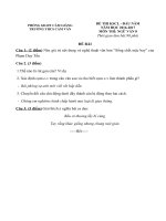 Tải Đề thi khảo sát chất lượng đầu năm môn Ngữ văn lớp 8 trường THCS Cẩm Văn, Cẩm Giàng năm 2016 - 2017 - Đề thi đầu vào môn Ngữ văn lớp 8 có đáp án