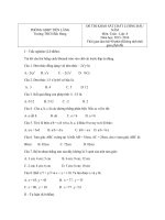 Tải Đề thi khảo sát chất lượng đầu vào môn Toán lớp 8 trường THCS Bắc Hưng, Tiên Lãng năm 2015 - 2016 - Đề thi đầu vào môn Toán lớp 8 có đáp án