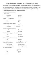 Tải Bài tập trắc nghiệm Tiếng Anh lớp 6 Unit 8 Out And About - Ôn tập Tiếng Anh lớp 6