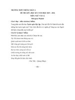 Tải Đề kiểm tra giữa học kì 1 môn Ngữ văn lớp 12 năm học 2015 - 2016 trường THPT Thống Nhất A, Đồng Nai - Đề thi giữa kì I môn Văn lớp 12 có đáp án