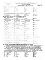 b tìm từ có trọng âm chính rơi vào âm tiết khác với các từ còn lại