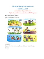 Tải Giải Toán lớp 1 trang 12, 13 sách Kết nối tri thức với cuộc sống - Các số 0, 1, 2, 3, 4, 5 - Luyện tập