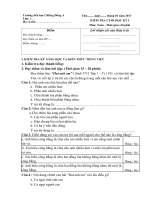 Tải Đề thi học kì 1 môn Tiếng Việt lớp 2 trường tiểu học Chiềng Đông A, Sơn La năm 2017 - 2018 - Đề kiểm tra học kì 1 môn Tiếng Việt lớp 2 có bảng ma trận đề thi