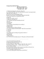 Tải Đề thi cuối học kì 1 môn Tiếng Việt lớp 2 trường tiểu học Bình Hòa Hưng, Long An năm 2015 - 2016 - Đề thi học kì I môn Tiếng Việt lớp 2 có đáp án