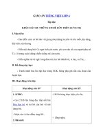 Tải Giáo án Tiếng Việt 4 tuần 23: Khúc hát ru những em bé lớn trên lưng mẹ - Giáo án Tập đọc lớp 4
