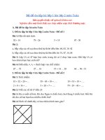 Tải Bộ đề ôn tập hè lớp 1 lên lớp 2 môn Toán, Tiếng Việt - Bài tập ôn hè lớp 1 môn Toán, Tiếng Việt