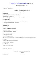 Tải Giáo án Tiếng Anh lớp 2 Tuần 13 sách Macmillan - Giáo án môn tiếng Anh lớp 2 theo tuần