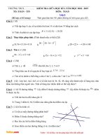Tải Đề thi giữa học kì 1 môn Toán lớp 6 năm 2018 - 2019 - Đề 2 - Đề kiểm tra giữa học kì 1 môn Toán lớp 6 có đáp án