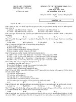 Tải Đề thi thử THPT Quốc gia năm 2017 môn Sinh học trường THPT Yên Lạc, Vĩnh Phúc (Lần 1) - Đề thi thử bài thi tổ hợp Khoa học tự nhiên - môn Sinh có đáp án