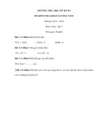 Tải Đề thi khảo sát chất lượng đầu năm lớp 4 năm 2013 - 2014 trường Tiểu học Mỹ Hưng - Đề kiểm tra đầu năm môn Toán, Tiếng Việt lớp 4 có đáp án