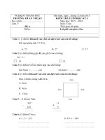 Tải Đề thi học kì 1 môn Toán lớp 3 trường tiểu học An Thuận, Thạnh Phú năm 2015 - 2016 - Đề thi học kì 1 môn Toán lớp 3 có đáp án
