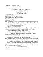 Tải Đề thi giữa học kì 1 môn Vật lý lớp 10 trường THPT Trần Hưng Đạo, TP. Hồ Chí Minh năm học 2016 - 2017 - Đề kiểm tra giữa học kì I môn Vật lý lớp 10 có đáp án