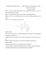 Tải Đề thi học kì 1 môn Công nghệ lớp 8 trường THCS Triệu Thuận, Quảng Trị năm học 2016 - 2017 - Đề thi học kì I môn Công nghệ lớp 8 có đáp án