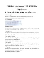 Tải Giải bài tập trang 125 SGK Hóa lớp 9: Benzen - Giải Hóa 9 bài 39: Benzen