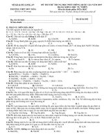 Tải Đề thi thử THPT Quốc gia môn Hóa học năm 2019 trường THPT Đức Hòa - Long An - Đề minh họa Hóa học 2019