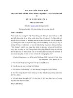 Tải Đề thi tuyển sinh vào lớp 10 môn Ngữ văn trường Phổ Thông Năng Khiếu, Thành Phố Hồ Chí Minh năm học 2019 - 2020 (không chuyên) - Đề thi vào lớp 10 môn Văn năm 2019 có đáp án