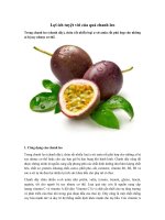 Tải Lợi ích tuyệt vời của quả chanh leo - Công dụng của quả chanh dây