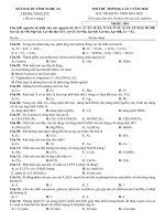 Đề và đáp án chi tiết môn hoá lần 2   TTLTTT 