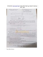 Tải Đề thi KSCL lớp 9 môn Toán Trường THCS Đại Áng, Thanh Trì năm học 2019 - 2020 - Đề kiểm tra HK 2 lớp 9 môn Toán