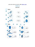 Tải Phiếu bài tập cuối tuần môn Tiếng Anh lớp 1 - Tuần 25 - Đề luyện tập cuối tuần môn tiếng Anh lớp 1