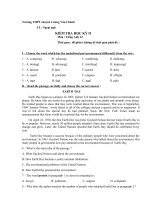 Tải Đề kiểm tra học kỳ II môn Tiếng Anh lớp 12 trường THPT chuyên Lương Văn Chánh có đáp án - Ôn thi Tiếng Anh lớp 12