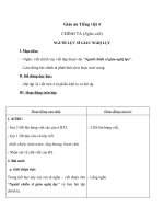 Tải Giáo án Tiếng Việt 4 tuần 12: Chính tả Nghe - viết: Người chiến sĩ giàu nghị lực - Giáo án Chính tả lớp 4