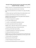 Tải Đề thi thử THPT Quốc gia môn Địa lý năm 2019 trường THPT Nguyễn Viết Xuân - Vĩnh Phúc lần 3 - Đề minh họa Địa lý 2019 có đáp án