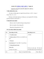 Tải Giáo án Tiếng Việt 5 tuần 10: Ôn tập giữa học kì 1 - Luyện từ và câu (tiết 6) - Giáo án Luyện từ và câu lớp 5