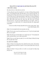 Tải Đáp án đề thi vào lớp 10 môn Văn tỉnh Khánh Hòa năm 2019 - Đề thi vào lớp 10 môn Văn Khánh Hòa 2019 có đáp án