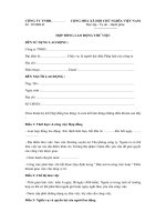 Tải Hợp đồng lao động năm 2020 - Mẫu hợp đồng lao động mới nhất