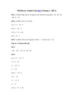 Tải Đề kiểm tra 15 phút môn Toán Chương 2 lớp 6 - Đề 3 - Đề kiểm tra 15 phút môn Toán lớp 6