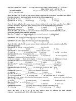 Tải Đề thi thử THPT Quốc gia năm 2017 môn Tiếng Anh có đáp án - Đề 41 - Thư viện Đề thi thử THPT Quốc gia năm 2017 môn Tiếng Anh