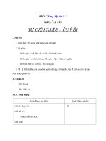 Tải Giáo án Tiếng Việt 2 tuần 1: Tập làm văn - Tự giới thiệu. Câu và bài - Giáo án Tập làm văn lớp 2