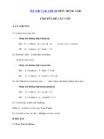 Tải Ôn thi vào lớp 10 chuyên đề Câu ước Tiếng Anh - Luyện thi vào lớp 10 môn Anh văn