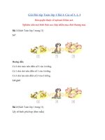 Tải Giải Toán lớp 1 trang 11 sách Cánh Diều - Các số 1, 2, 3