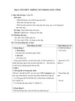Tải Giáo án Tin học lớp 5 Chương 1 bài 3: Tổ chức thông tin trong máy - Giáo án điện tử Tin học lớp 5