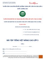 bai tap cuoi tuan tieng viet nang cao lop 5 