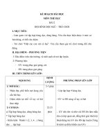 Tải Giáo án Thể dục lớp 1 - Bài 2 - Đội hình đội ngũ - Trò chơi