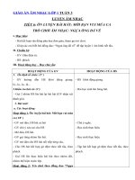 Tải Giáo án môn Âm nhạc lớp 1 - Tiết 6 - Ôn luyện bài hát: Mời bạn vui múa ca - Trò chơi âm nhạc: Ngựa ông đã về