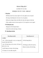 Tải Giáo án Tiếng Việt 4 tuần 12: Luyện từ và câu: Mở rộng vốn từ: Ý chí - Nghị lực - Giáo án luyện từ và câu lớp 4